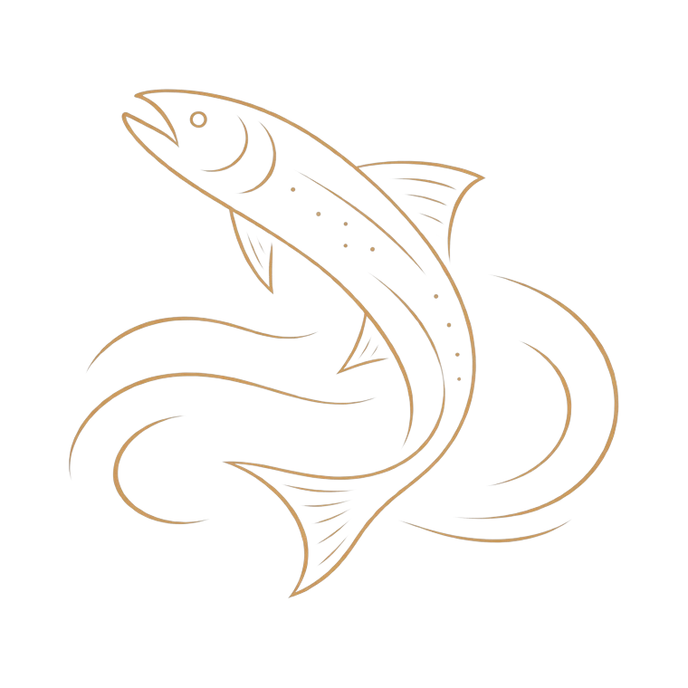 Salmon of Knowledge stencil artwork