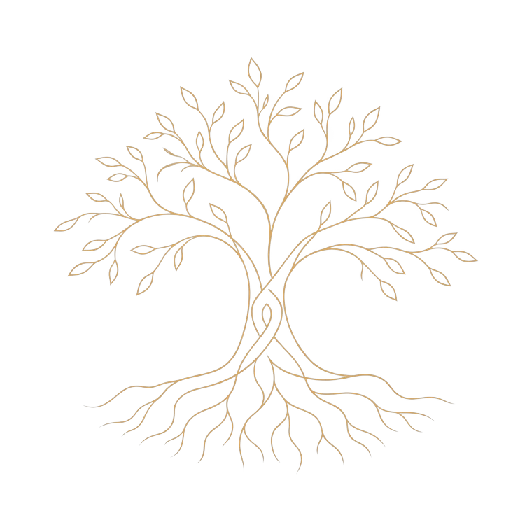 Fairy tree stencil emblem